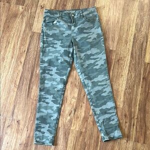 Cat & Jack Green Camouflage Jeans